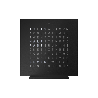  Earth 13.5 Steel Series Horloge de table version / Montre Anglais QLOCKTWO