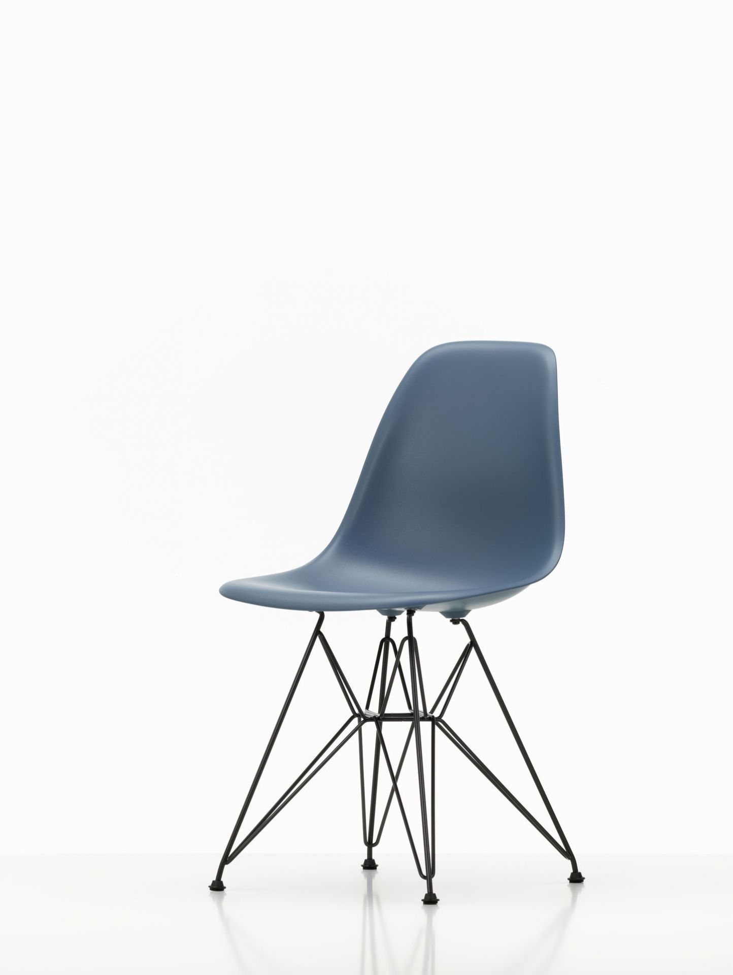 Eames Plastic Side Chair DSR Chaise Vitra Noir-Forest