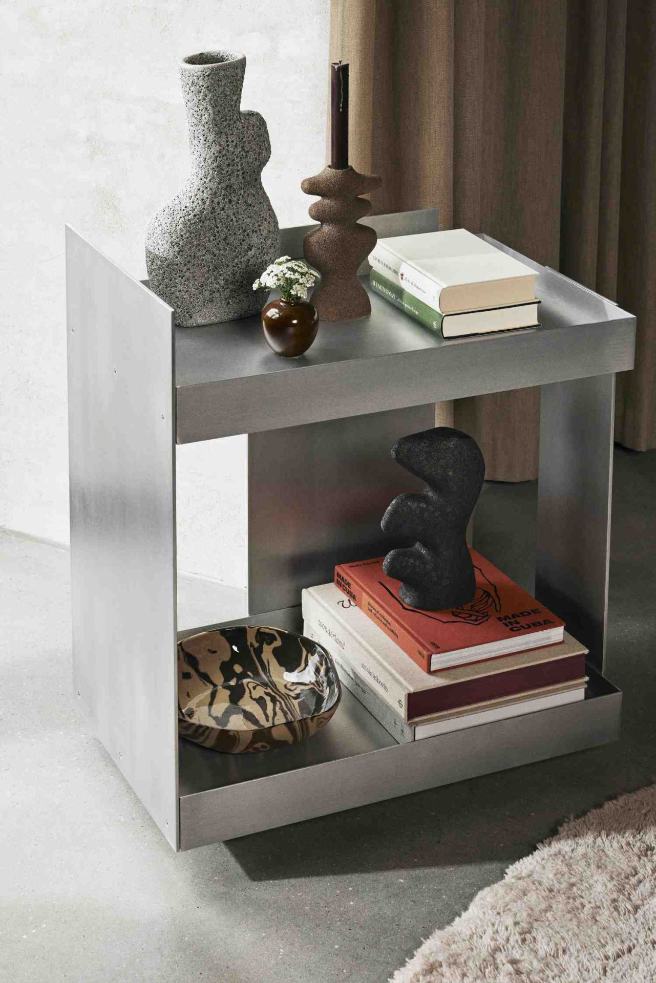 Stock Trolley Aluminium Chariot de service Ferm Living
