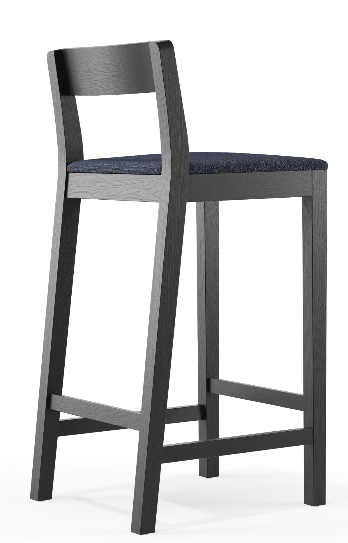Sit tabouret de bar en bois avec coussin d'assise Zeitraum