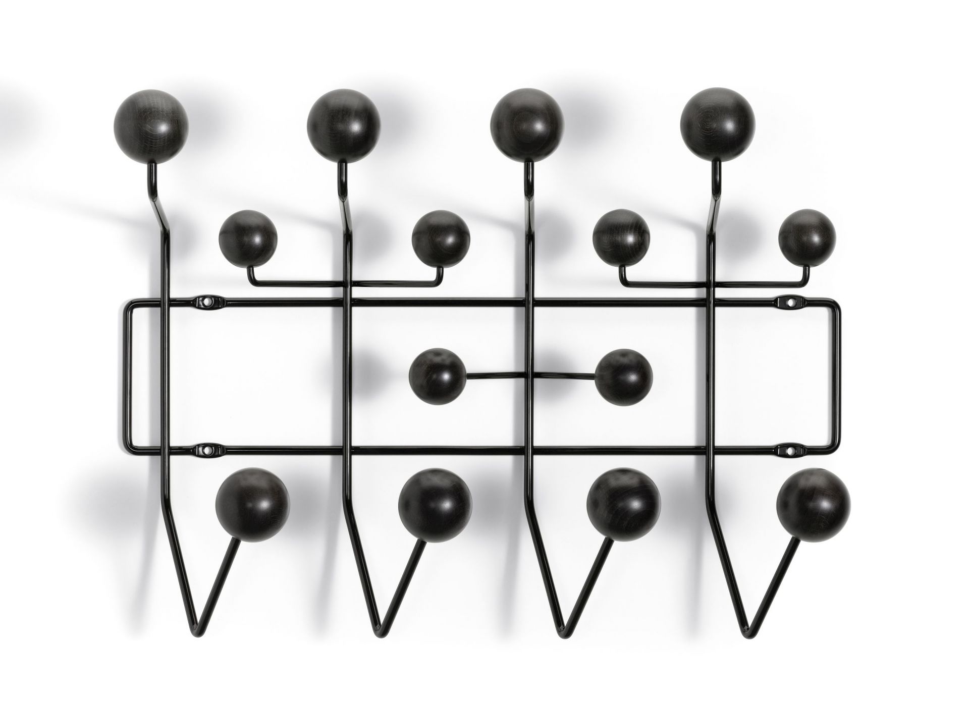 Eames Hang it all garderobe frêne noir Vitra