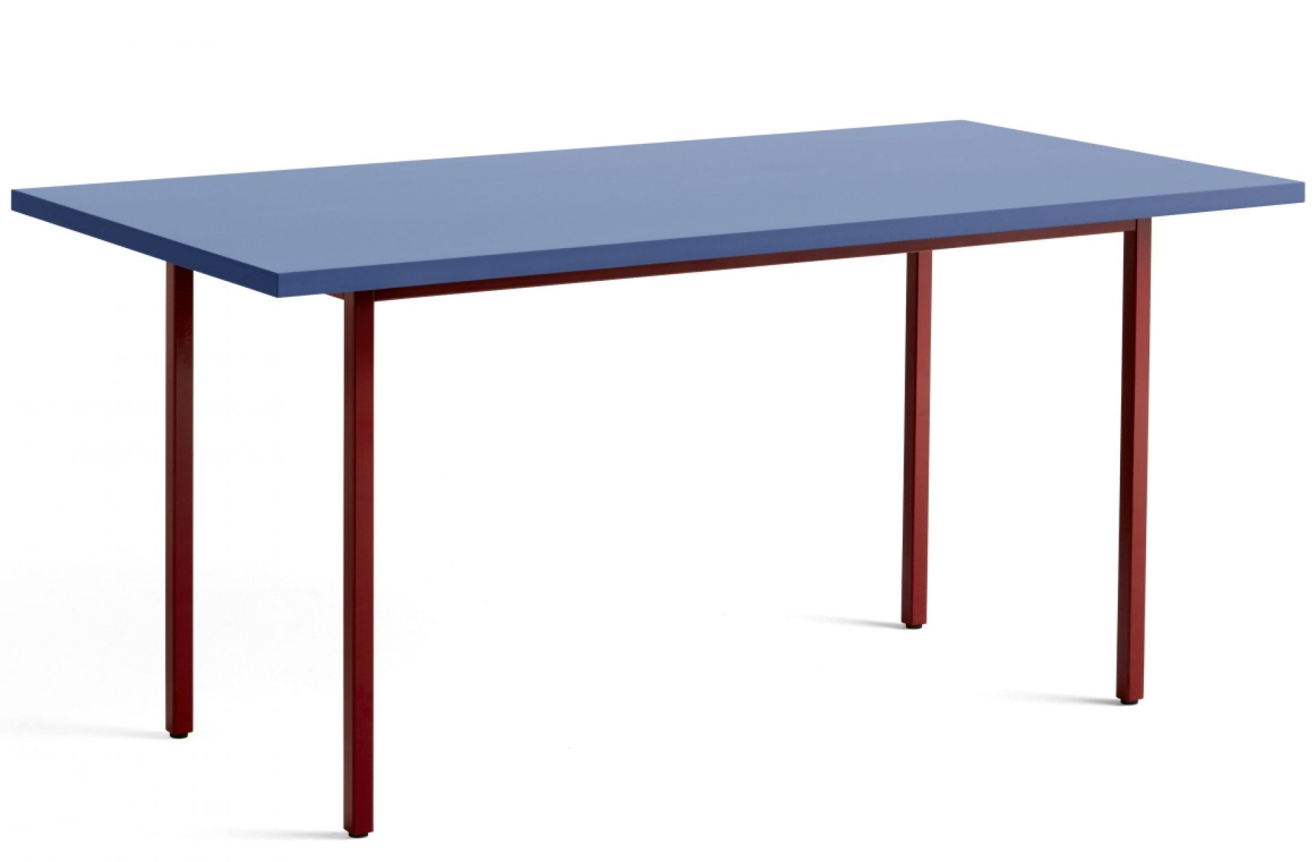 Two Colour Table Longueur 160 cm Hay Bleu - Rouge marron
