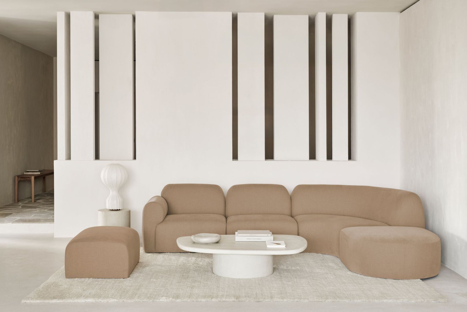 Bulky Canapé modulaire Light Sepia Position couchée à droite Ethnicraft
