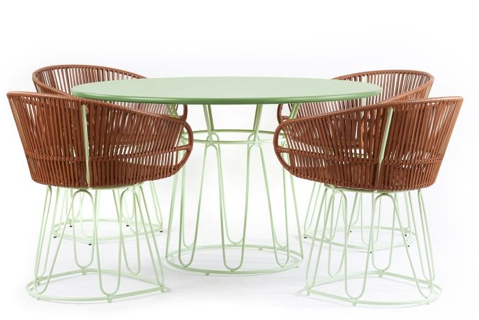 Circo Dining Table Table de salle à manger d'extérieur ames Vert pastel - Vert pastel