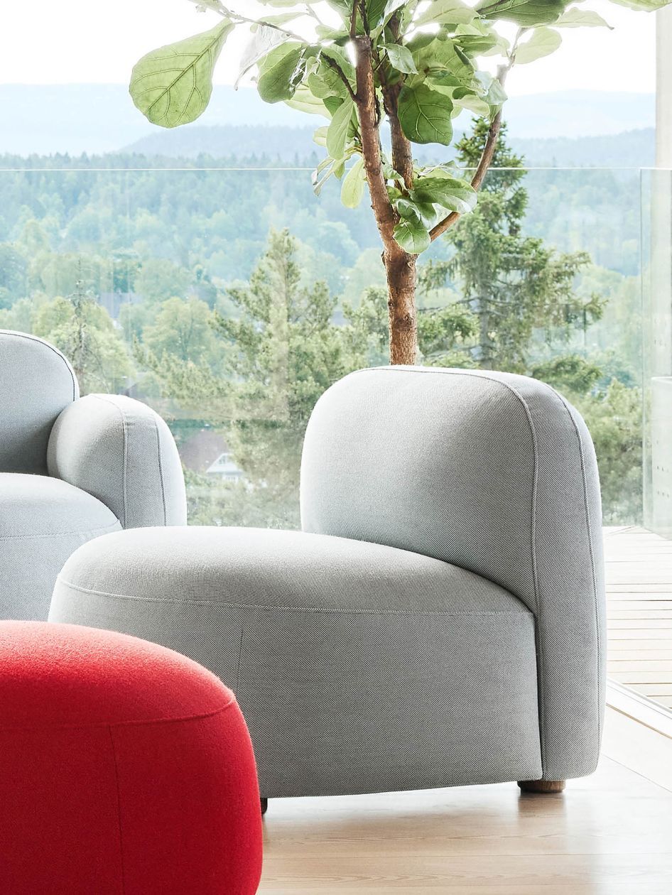 Gem Chaise longue Gris clair Northern