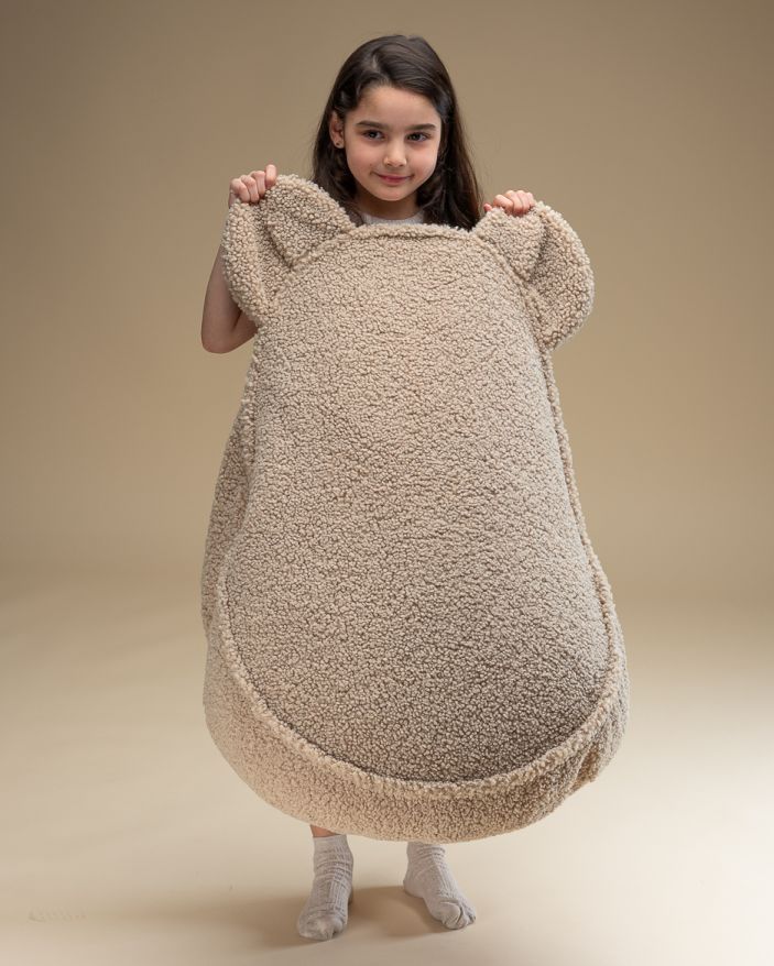 Teddy Pouf Tissu en peluche Wigiwama