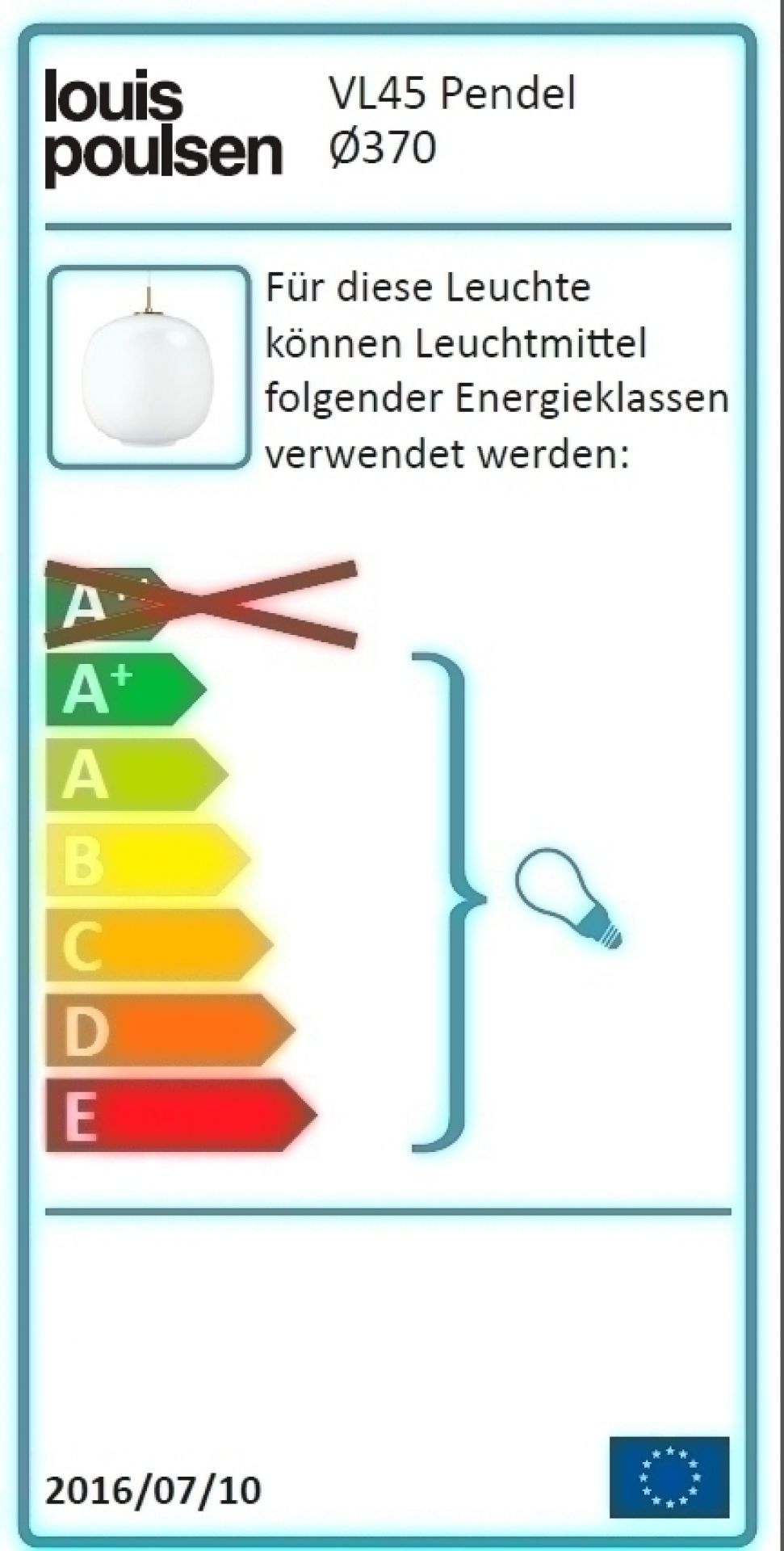 VL45 Radiohus suspension Ø 37 cm Louis Poulsen