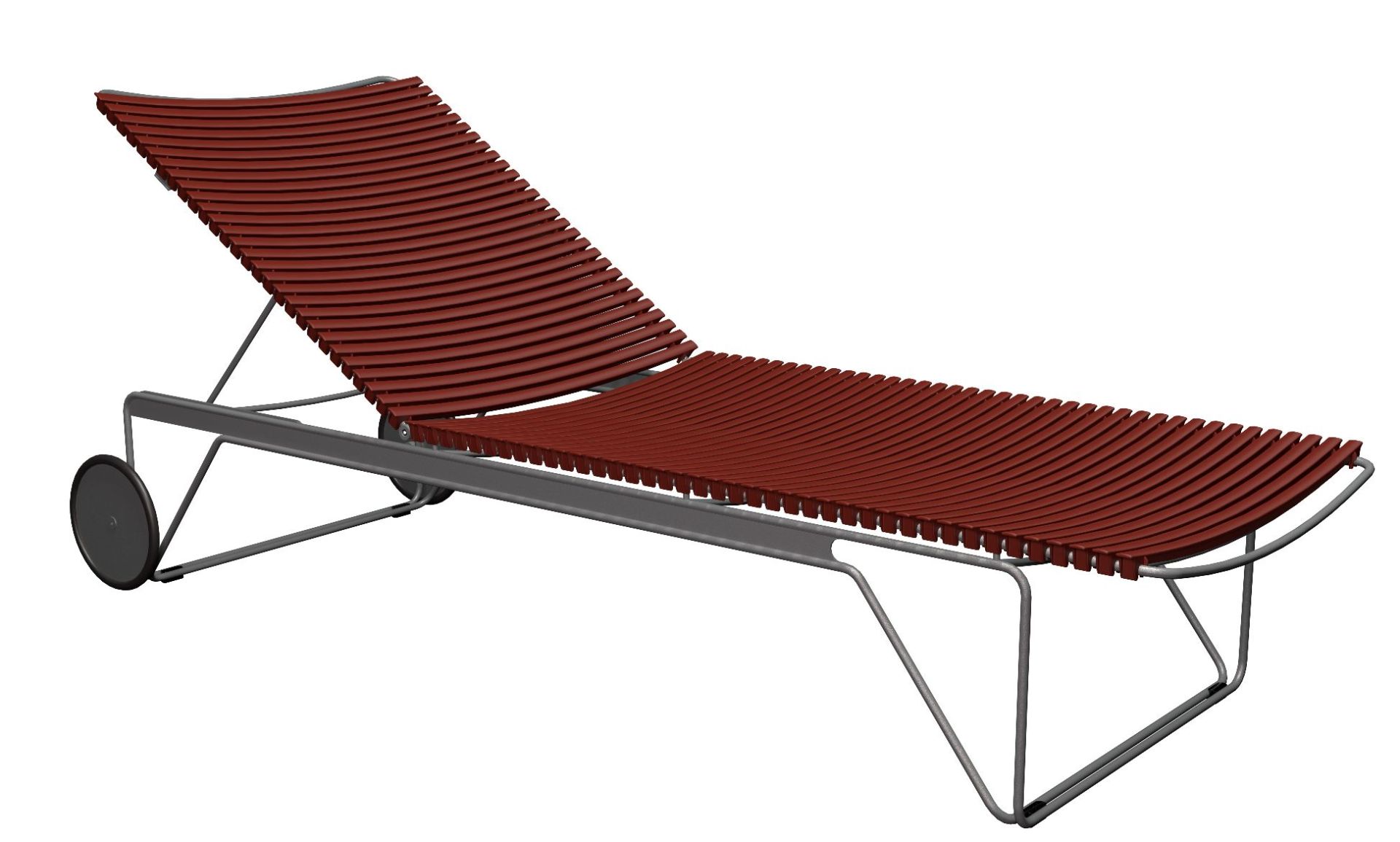 Click Chaise Longue ajustable Bain de soleil extérieur HOUE