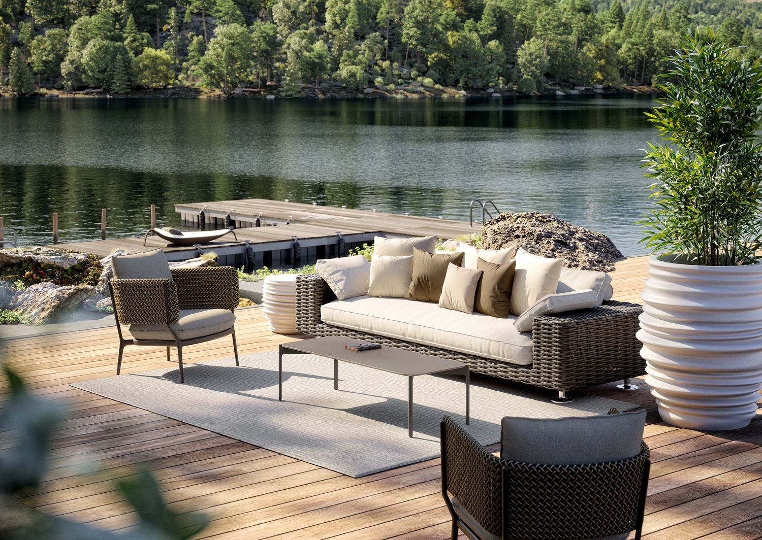 Babylon Cache-pot L Dedon