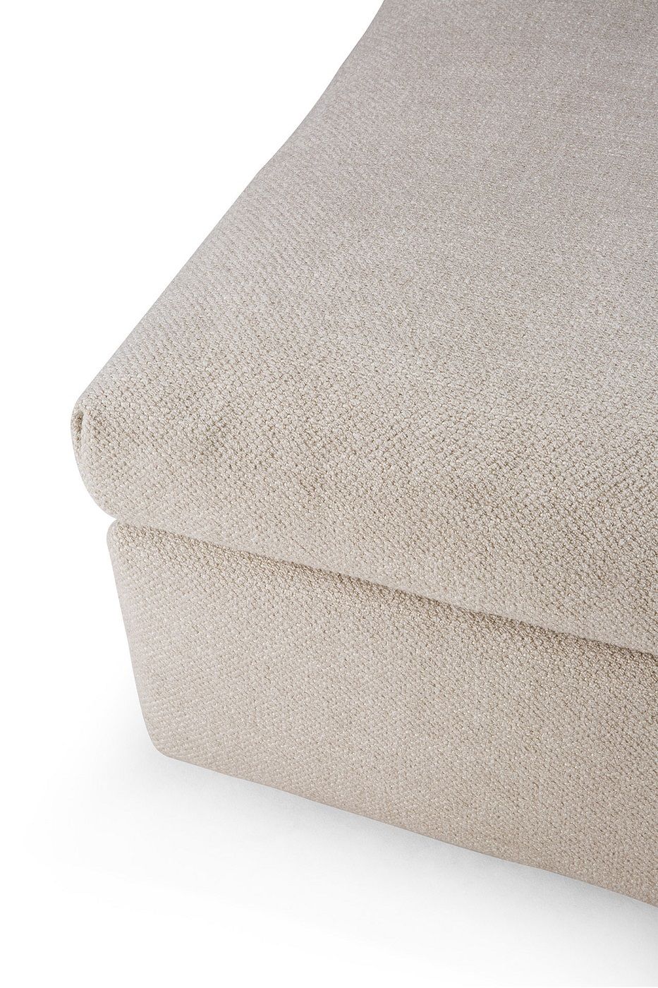Mellow Tabouret rembourré Ivory Tissu Ethnicraft 