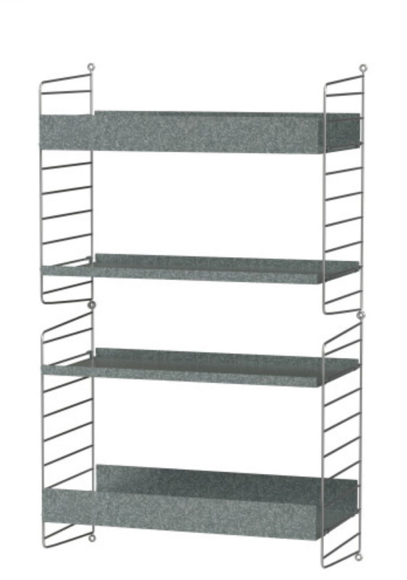 Système de rayonnage mural extérieur à cordes C String Furniture