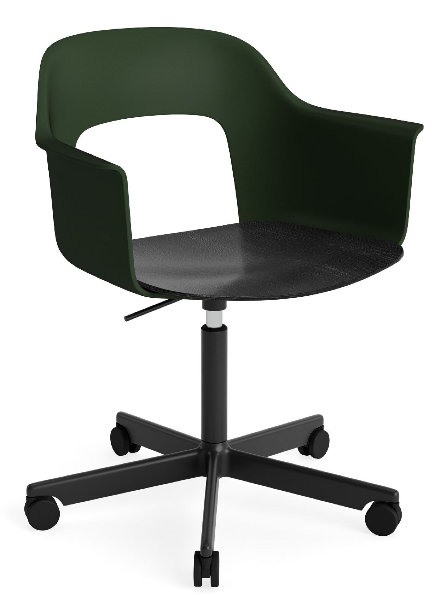 Layout Armchair 242 Fauteuil 4 pieds en étoile Vérin à gaz avec fonction pivotante Hay