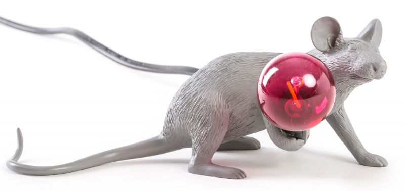 Mouse Lamp lampe de table grise Seletti OFFRE SPECIALE