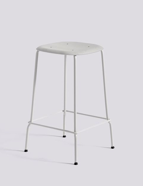 Soft Edge 30 Low Tabouret Soft gris/ Chêne gris Hay OFFRE SPECIALE