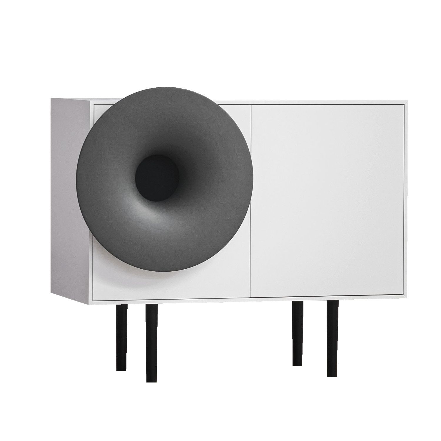 Buffet Caruso Blanc / Gris trompette Miniforms