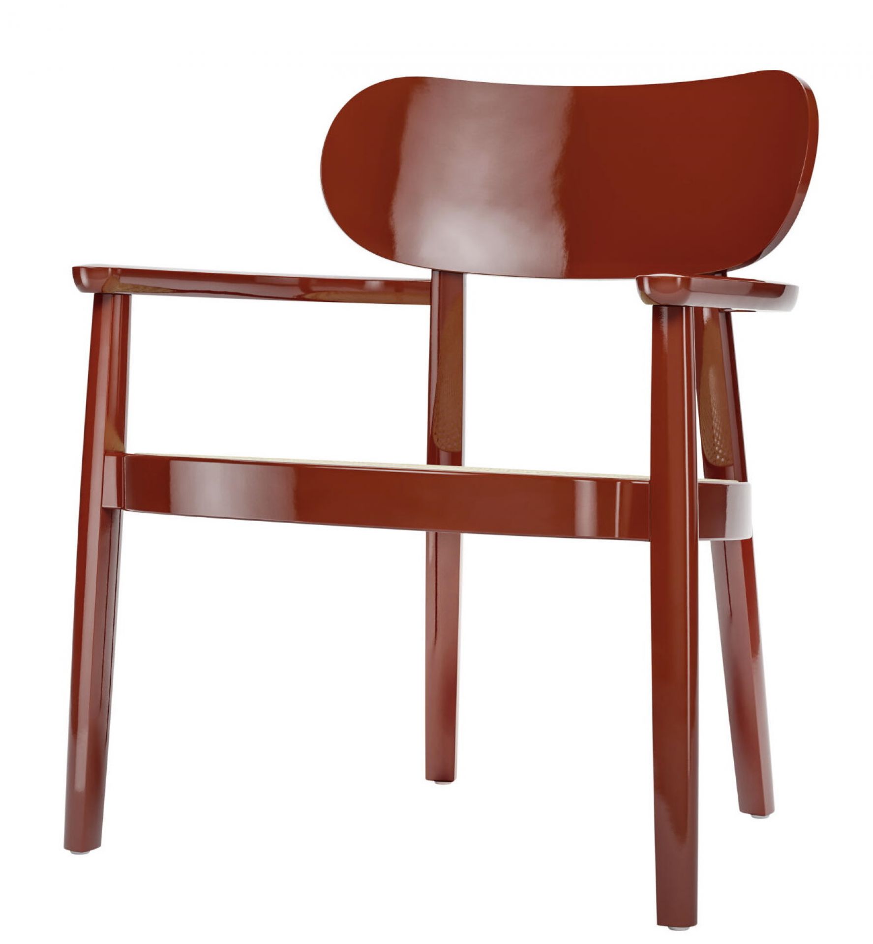 Fauteuil en bois avec accoudoirs 119 F brillant Thonet
