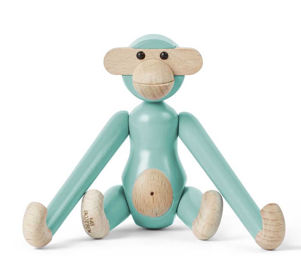 Singe mini coloré Kay Bojesen turquoise