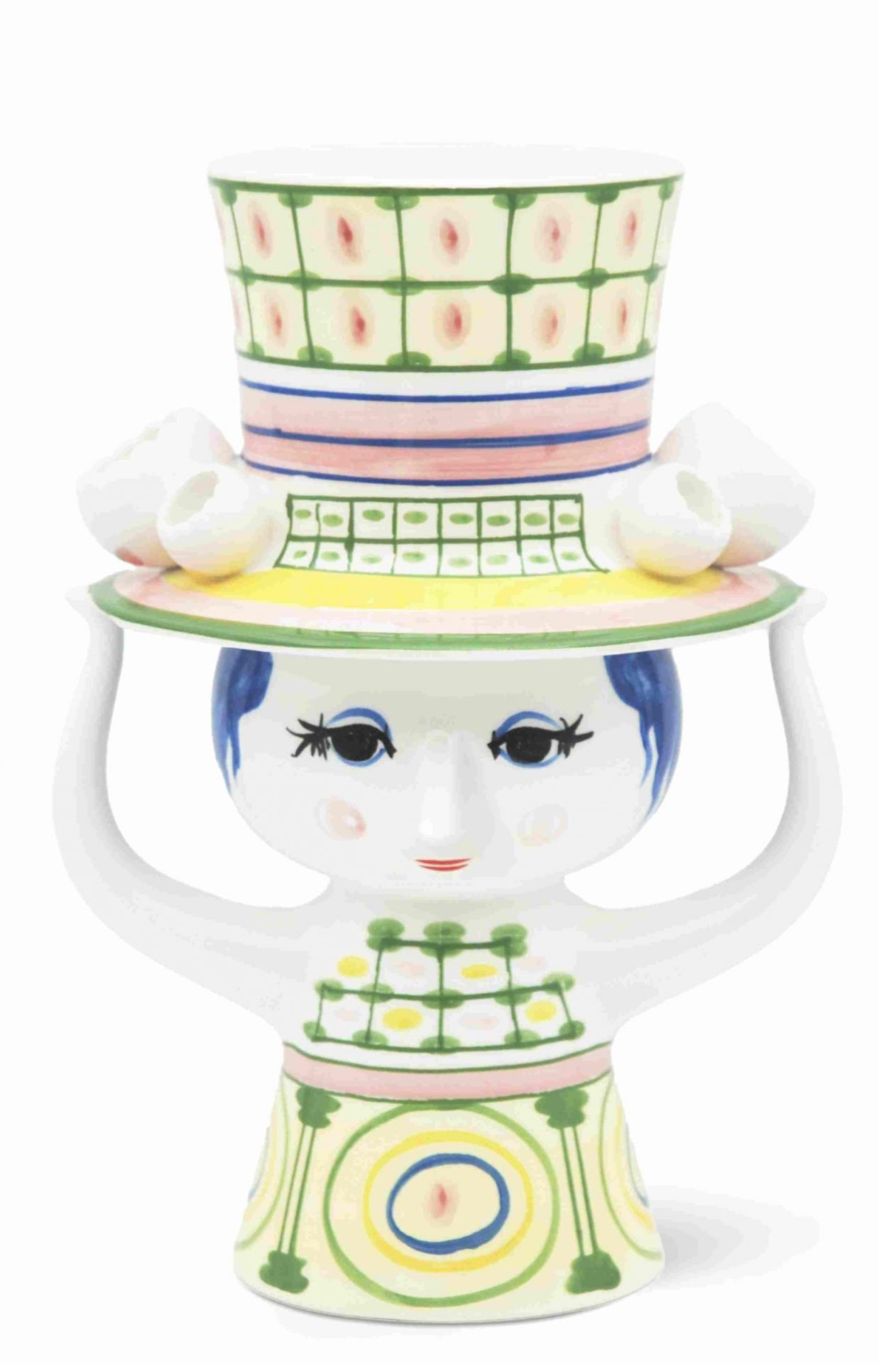 Dame au chapeau Vase H 24,5 cm Bjorn Wiinblad