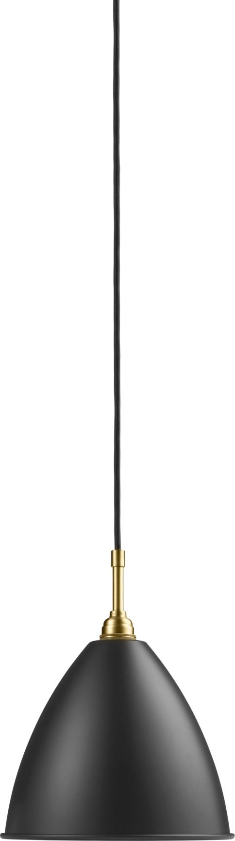 Bestlite BL 9 M pendant luminaire Noir / Laiton Gubi Bestlite Pendelleuchte in Schwarz und Messing von Gubi: Elegante Hängelampe für stilvolle Beleuchtung.