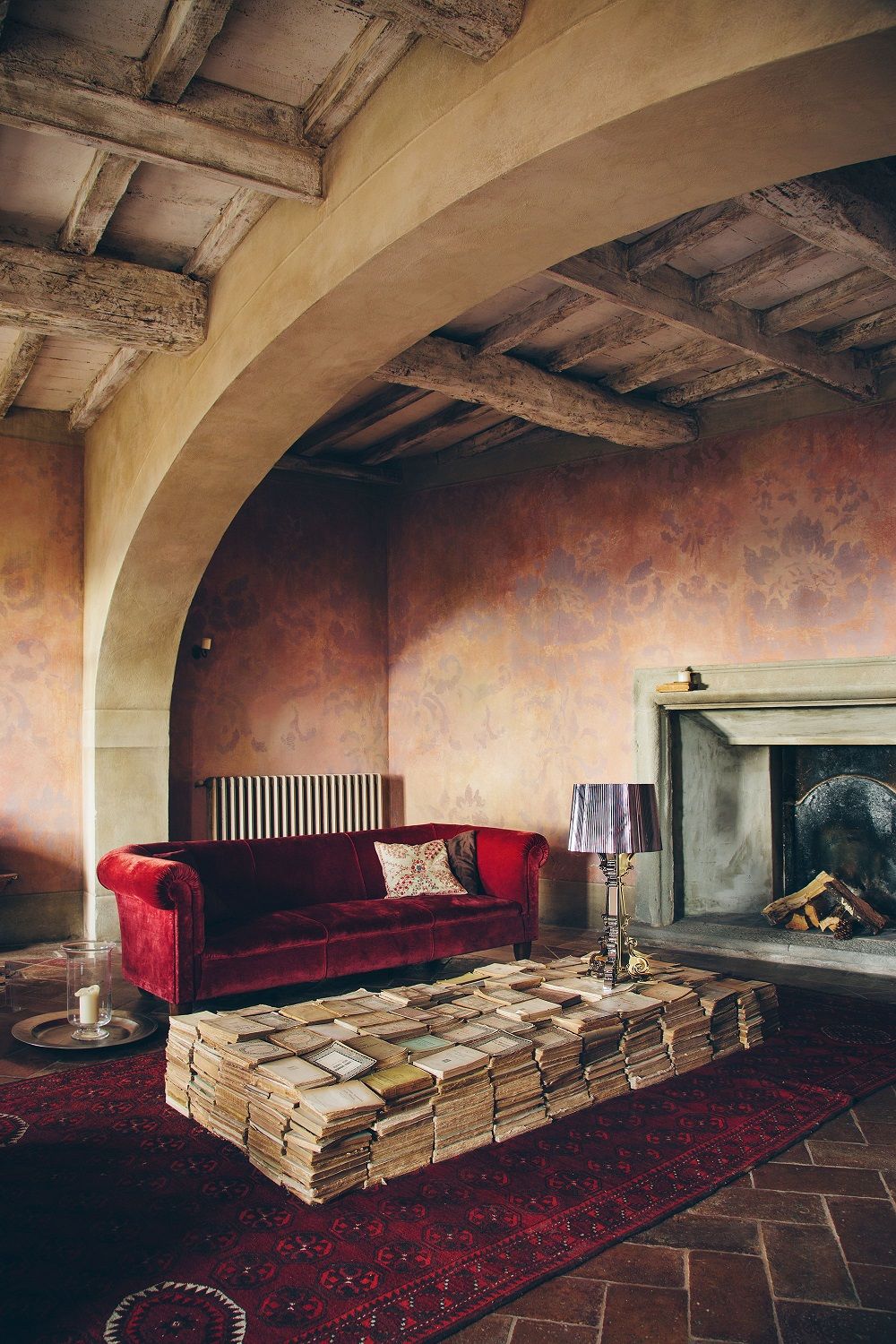 Bourgie lampe de table multicolore de titane Kartell