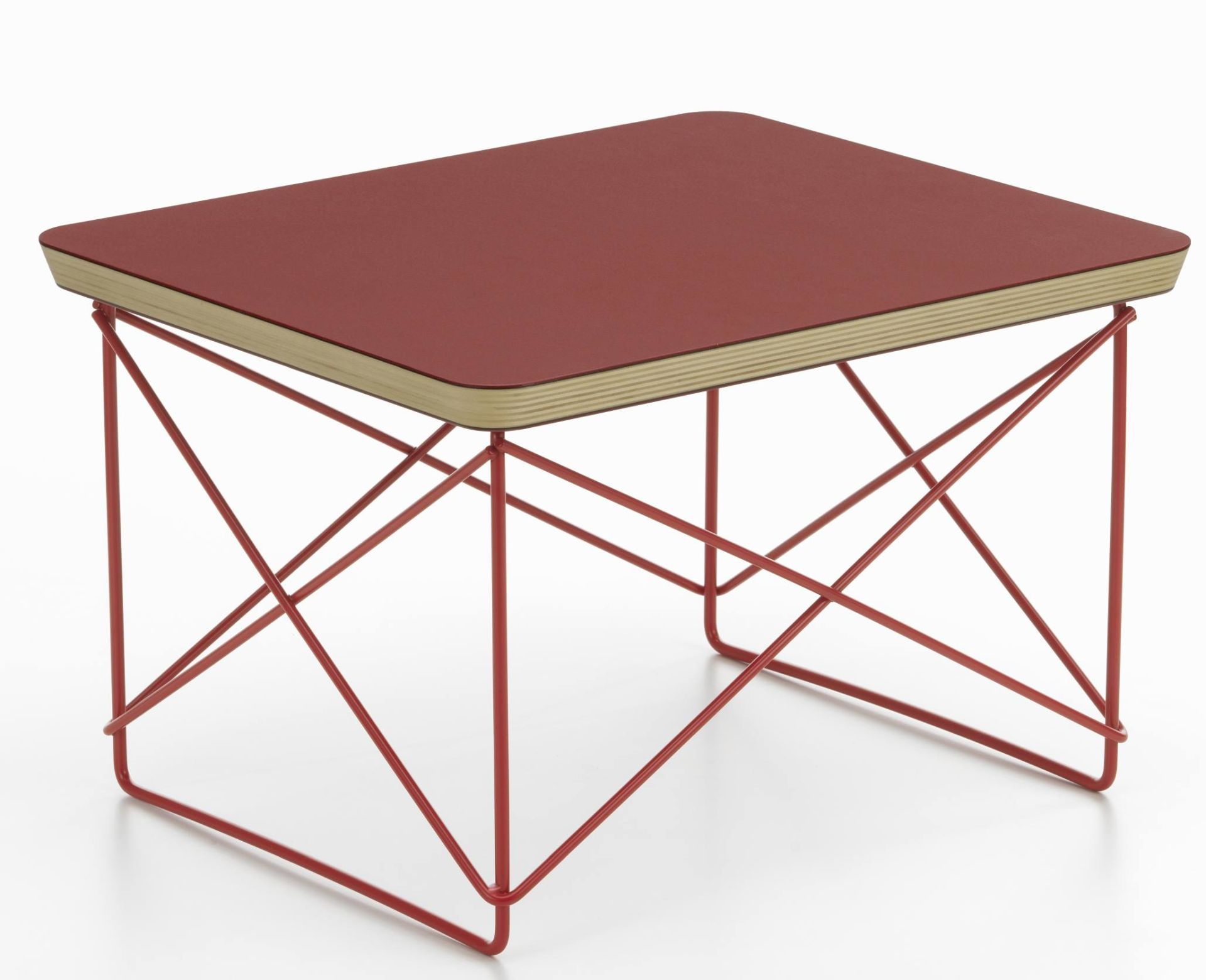 Occasional Table LTR Table d'appoint Linoléum Dark brick Vitra 