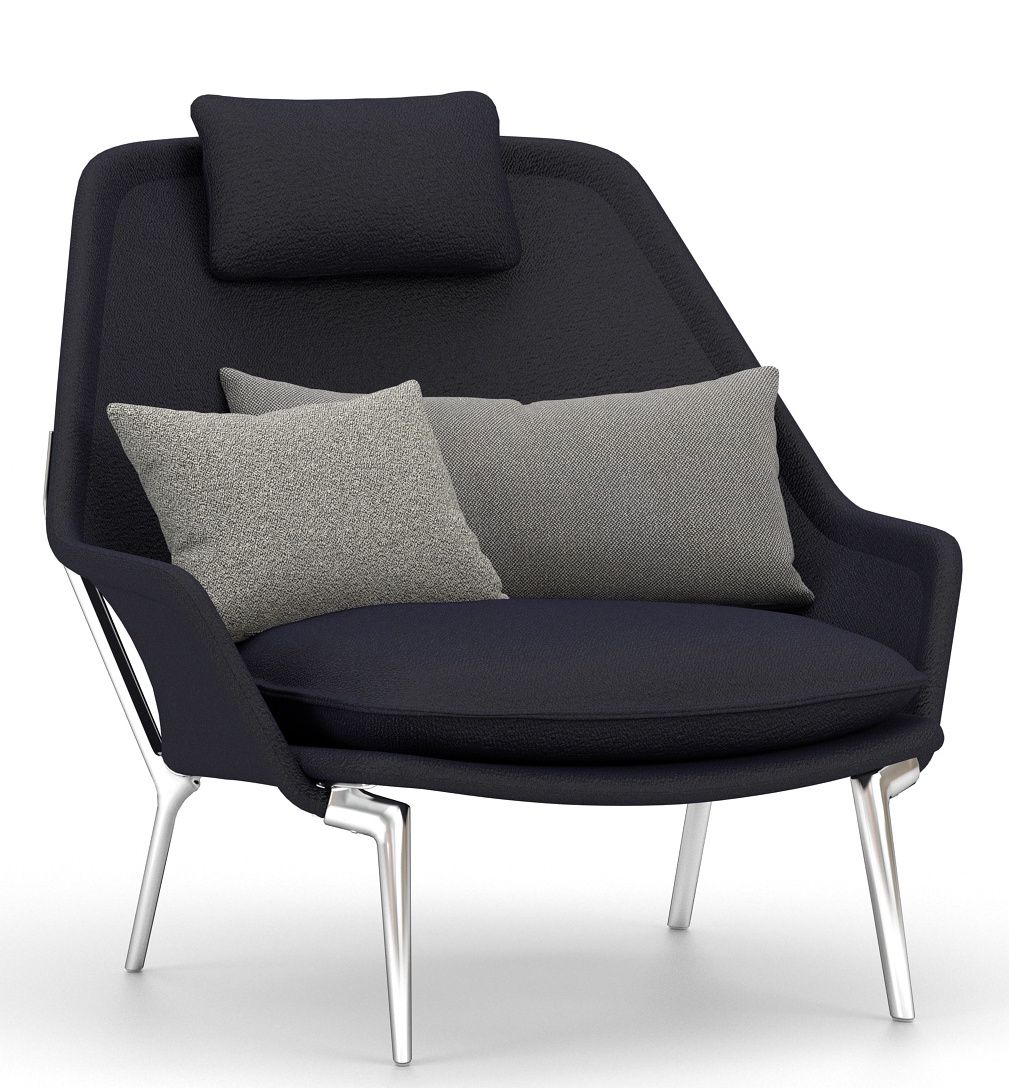 Slow Chair Fauteuil en tissu Vitra 