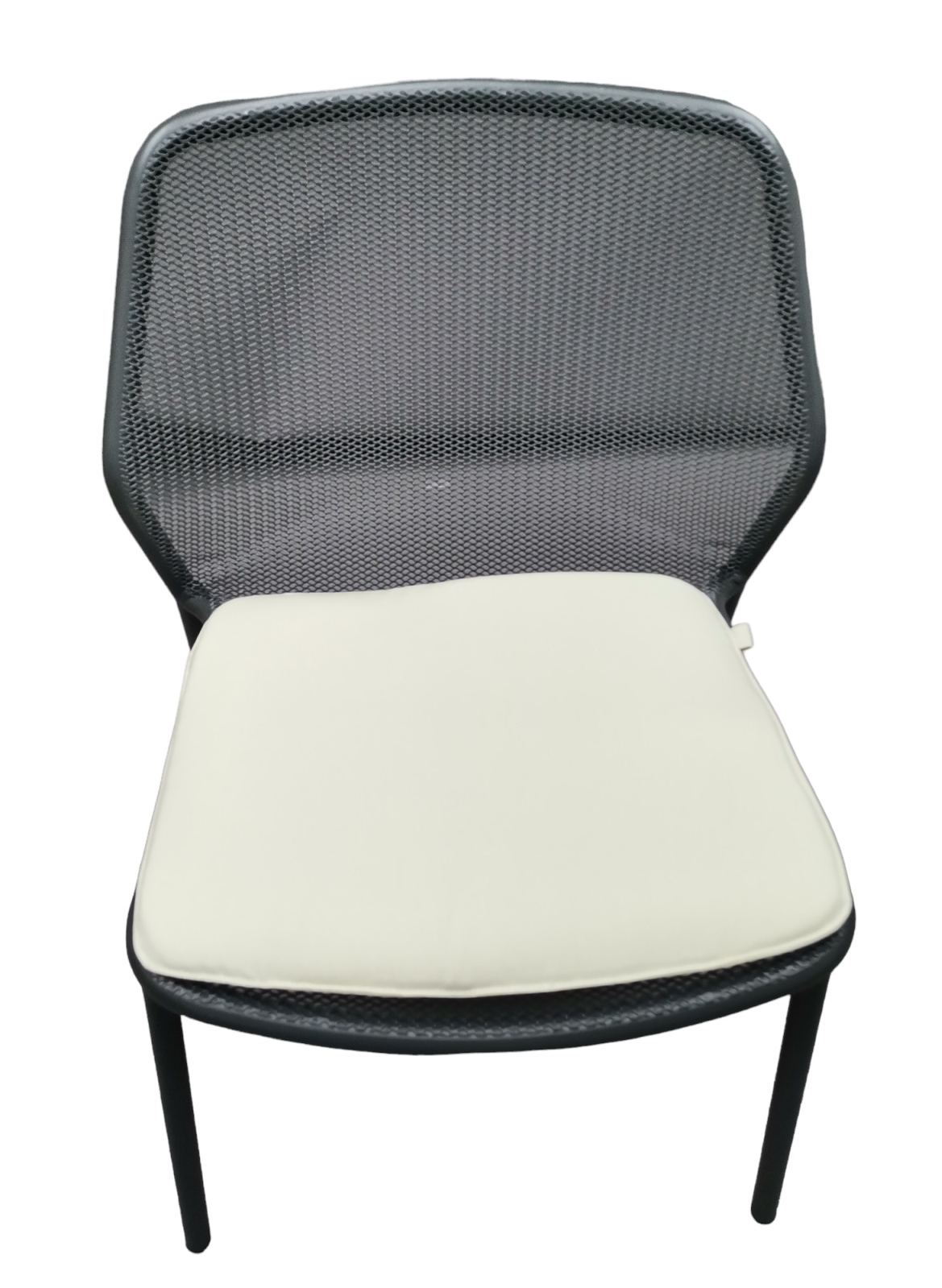 Darwin chaise FER ANTIQUE avec coussin d'assise 700/4 ECRU Emu OFFRE SPECIALE