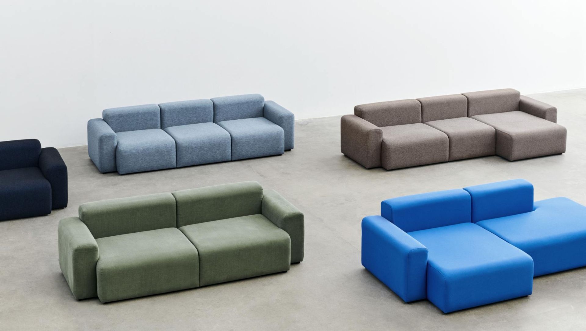 Canapé Mags 2,5 places Combination 1 Low Armrest Hay