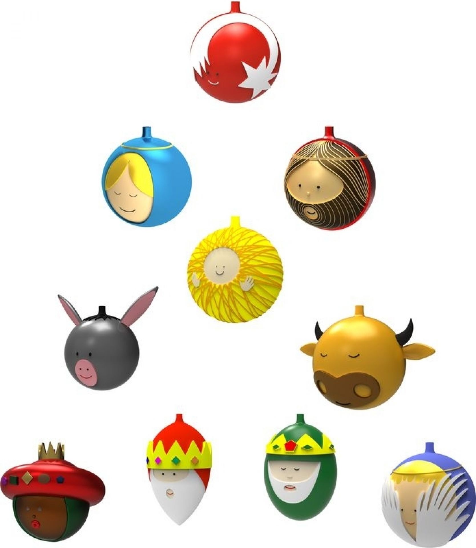 Palle Presepe –l’ étoile de Noël/ la comète grande boule de NoëL d’ Alessi AMJ13 7