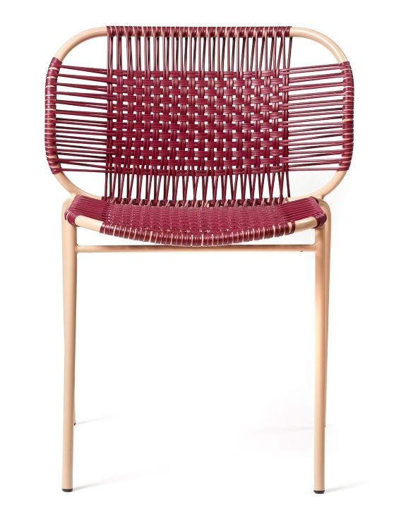 Cielo Stacking Chair Chaise empilable Outdoor ames Rouge - Pink sand