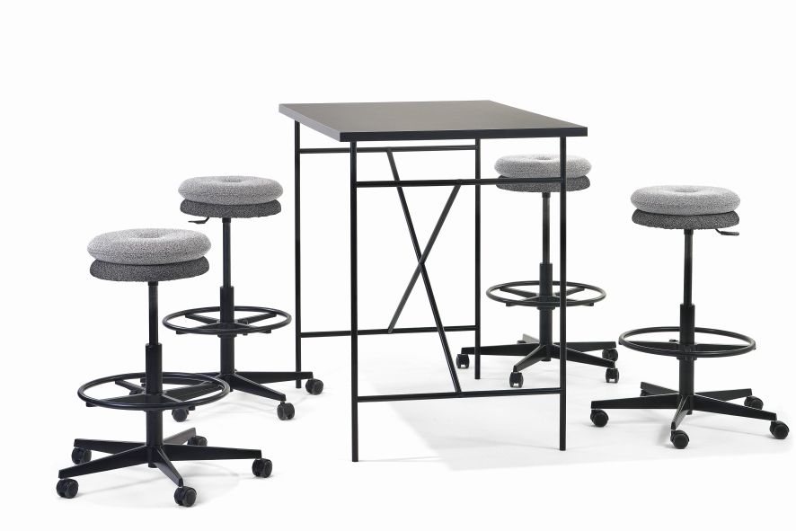 Mr. Round High Chair Adjustable Tabouret pivotant Richard Lampert