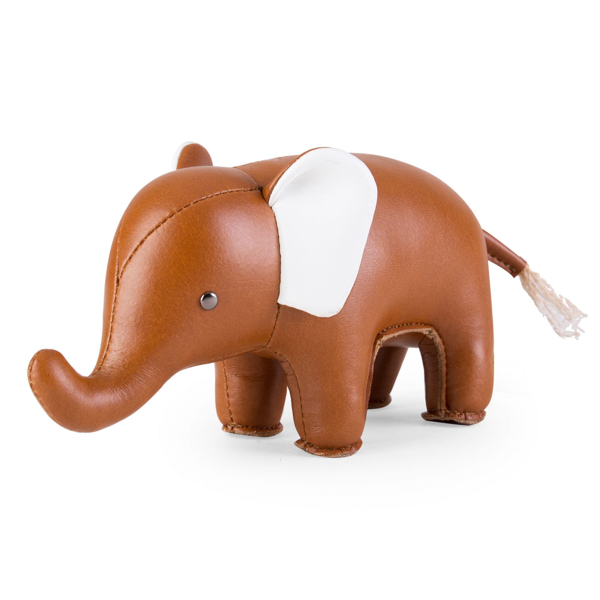 Presse-papiers Classic Eléphant Tan/Blanc Züny