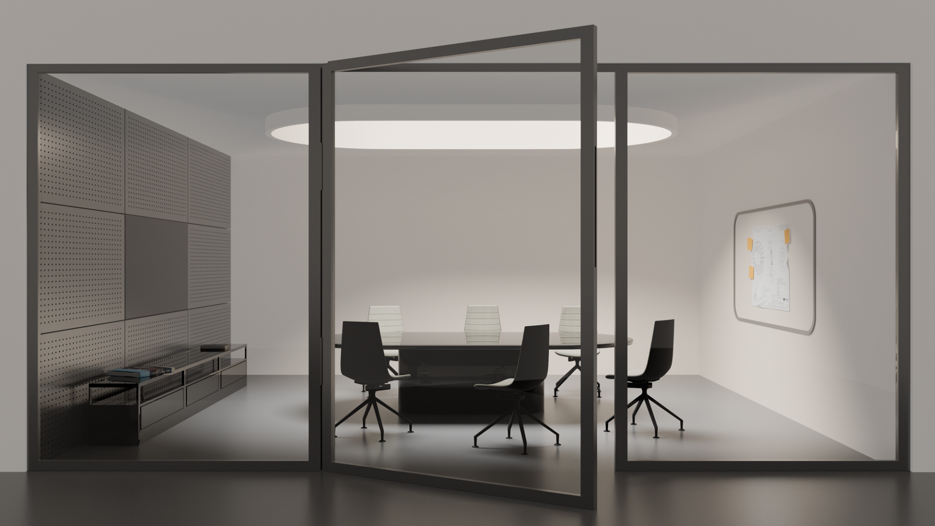 Siège de conférence Linu Conference avec piétement Aeris  Siège de conférence Linu Conference avec piétement Aeris