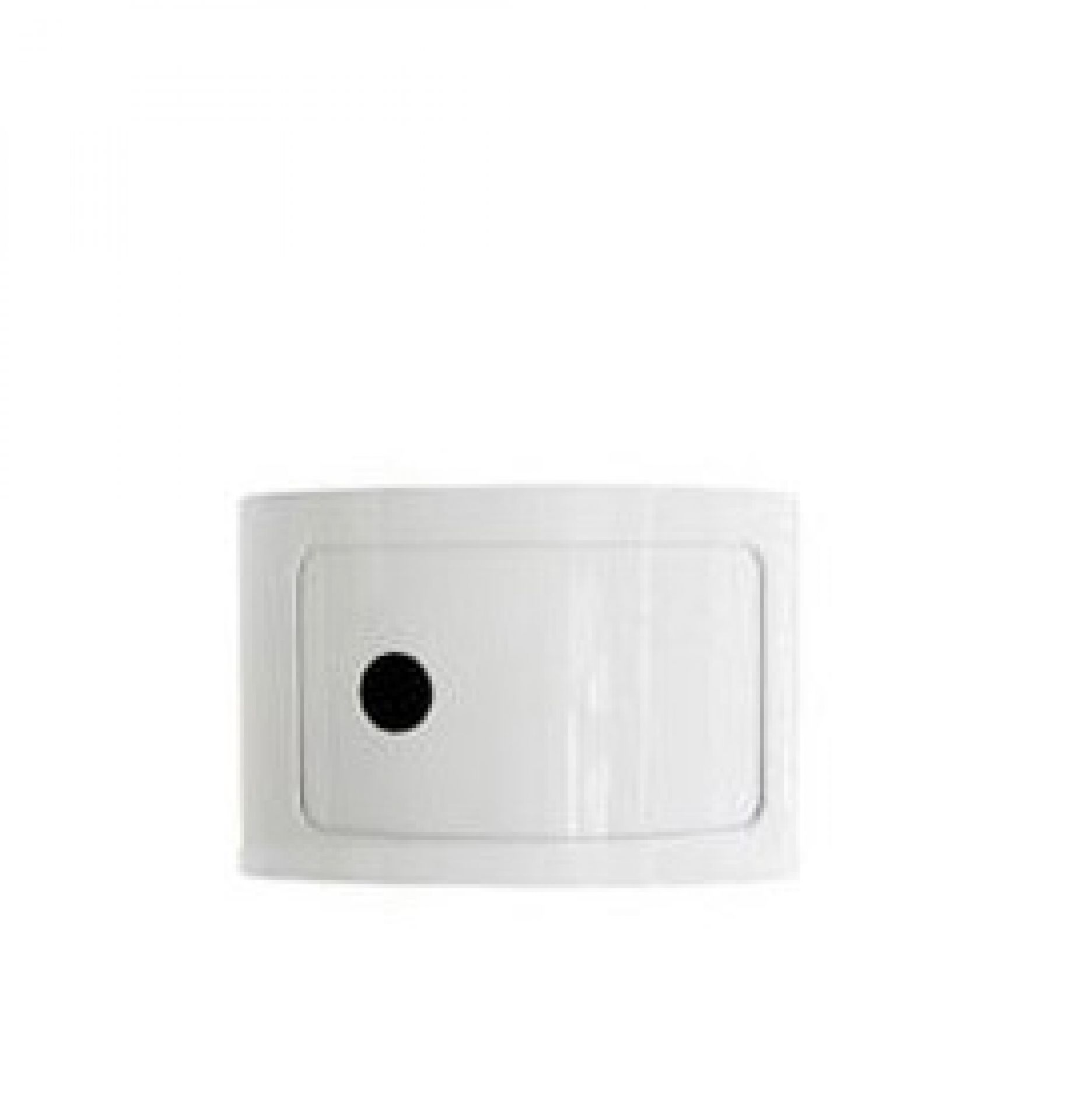 Componibili 4953 - faible élément rond BLANC Kartell OFFRE SPECIALE