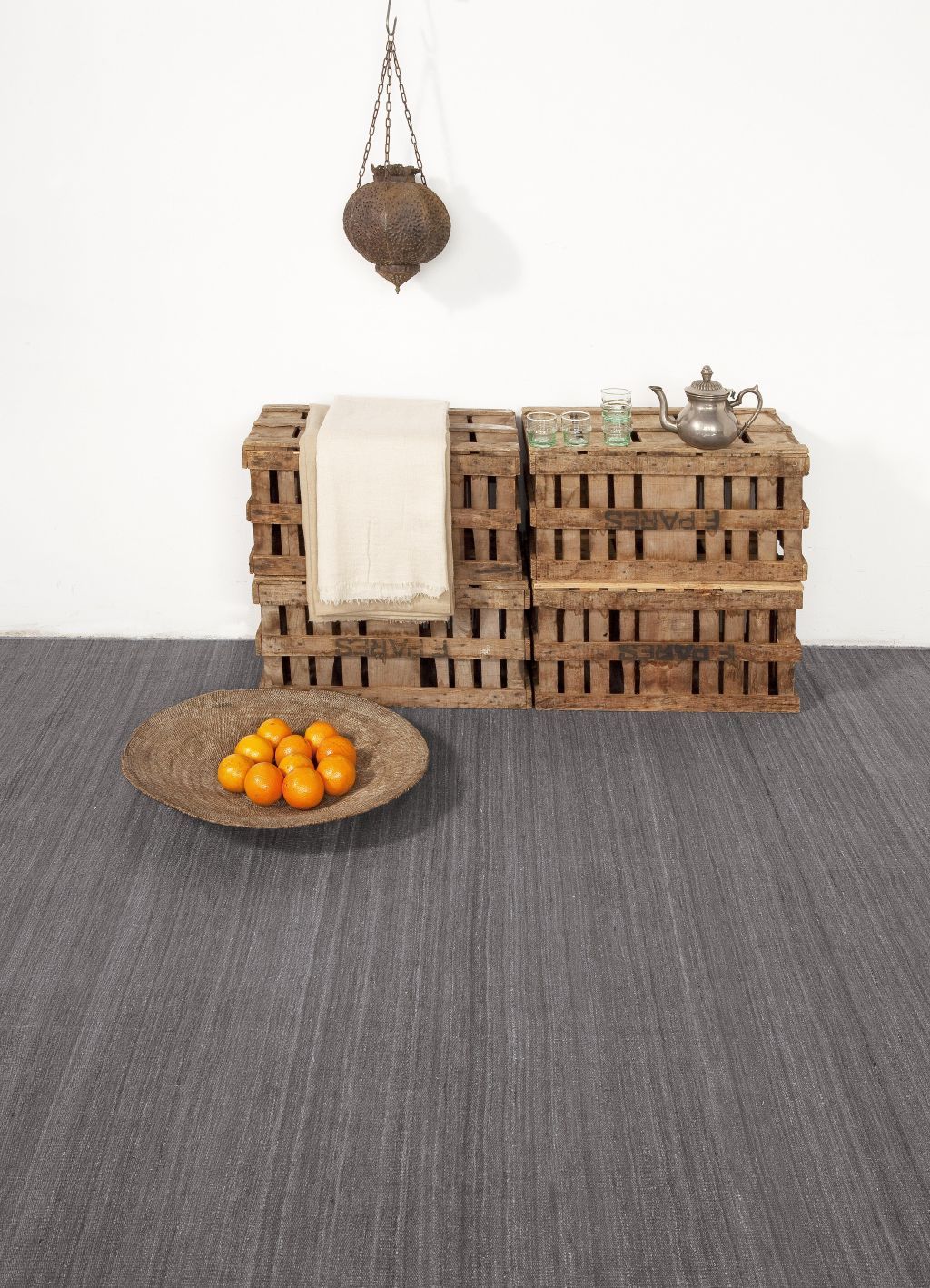Nomad Tapis Gris 250x350cm Nanimarquina