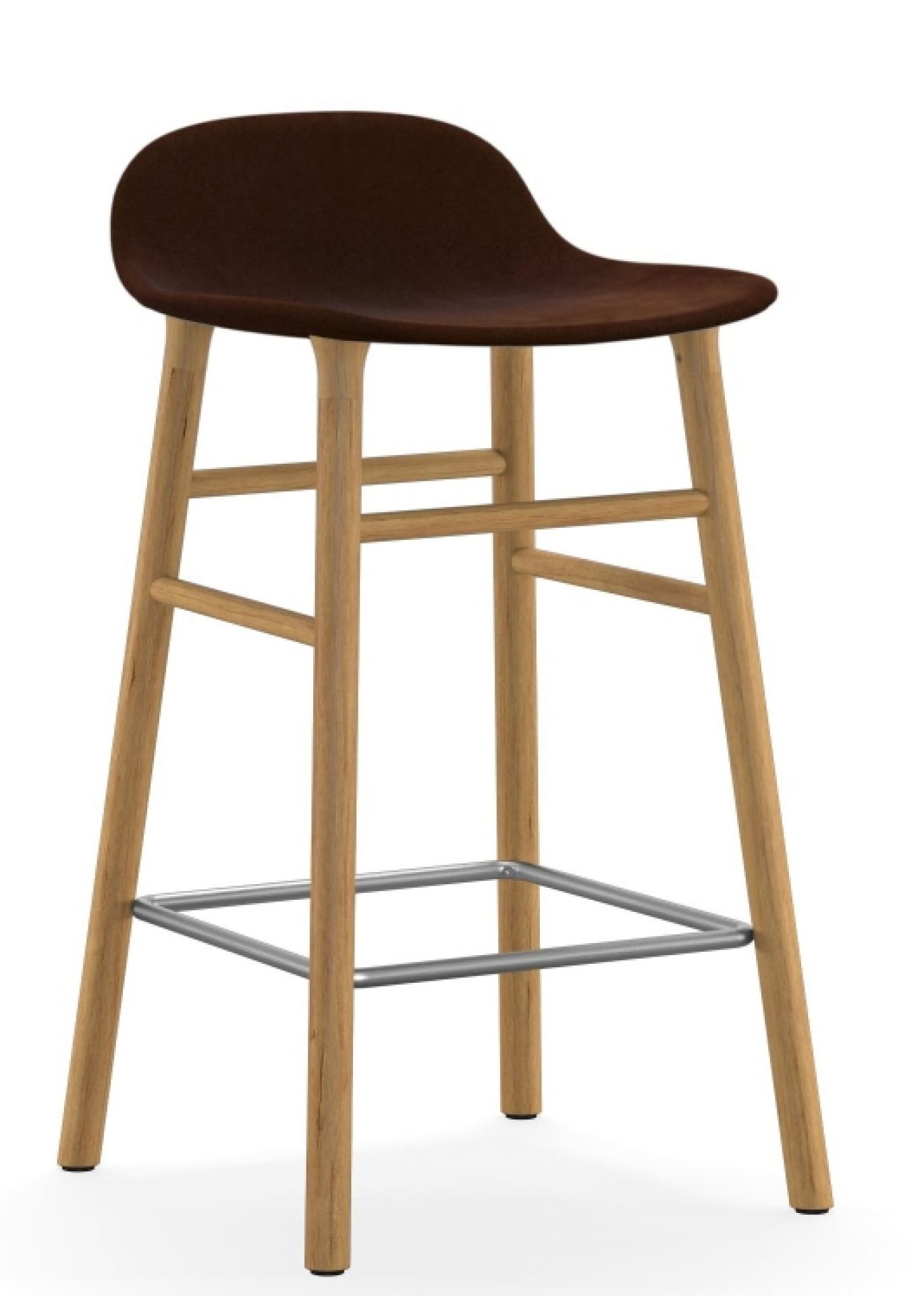 Form Barstool tabouret de bar H 65 cm Chêne Rembourré Normann Copenhagen