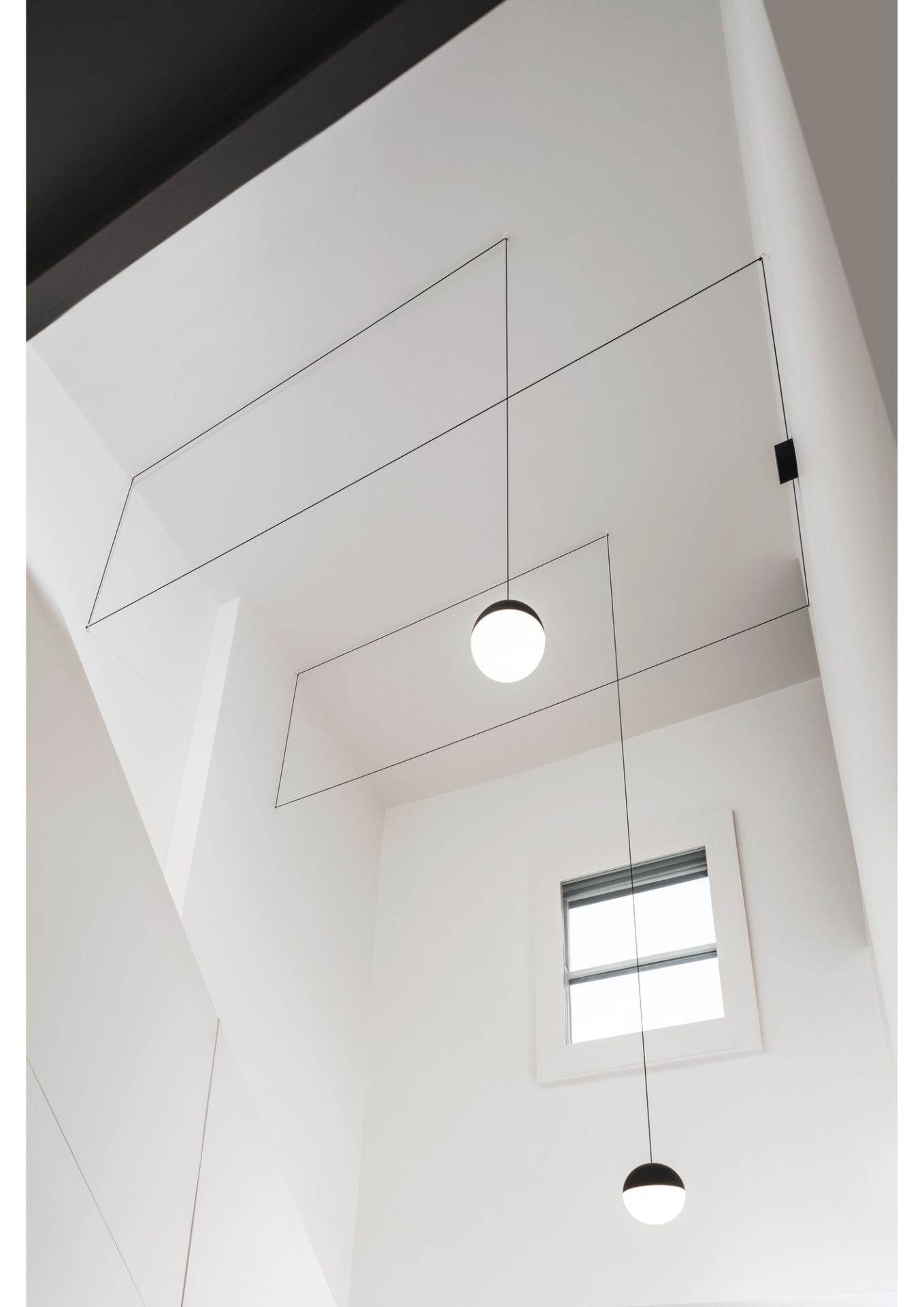 String Light Sphere Head Lampe suspension Flos