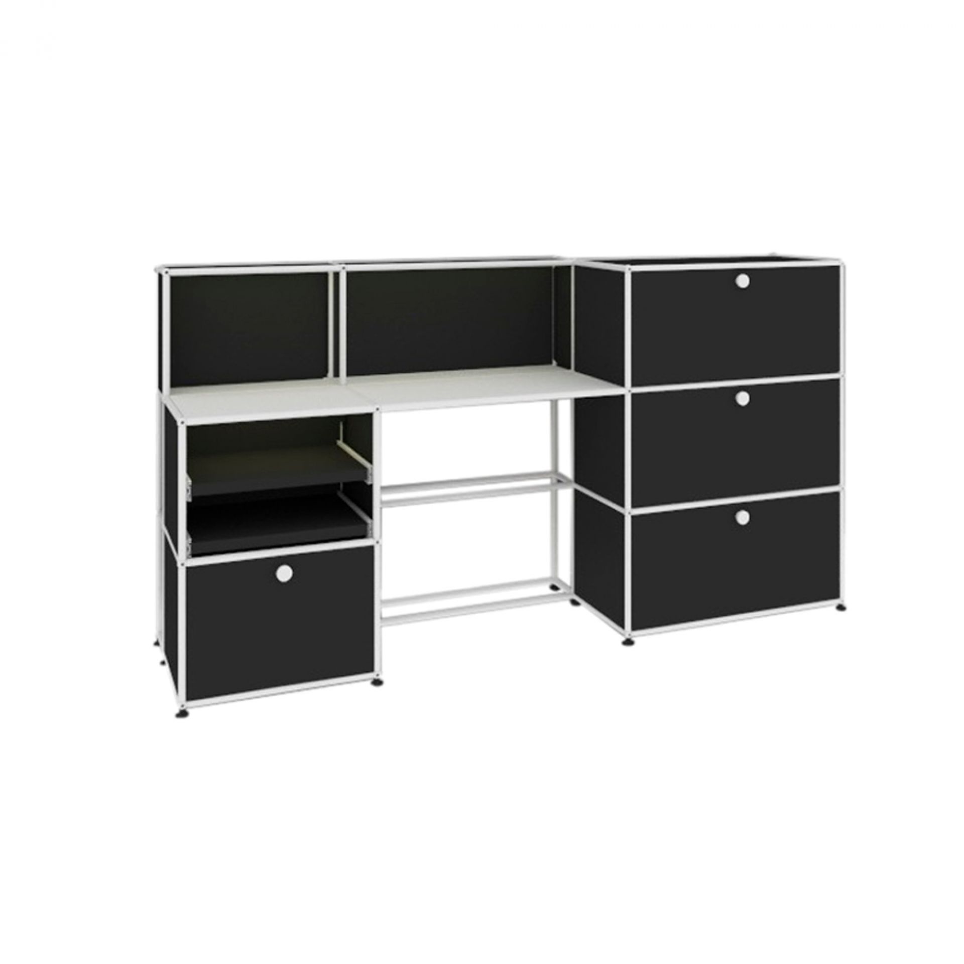 E bureau illuminé brun USM Haller