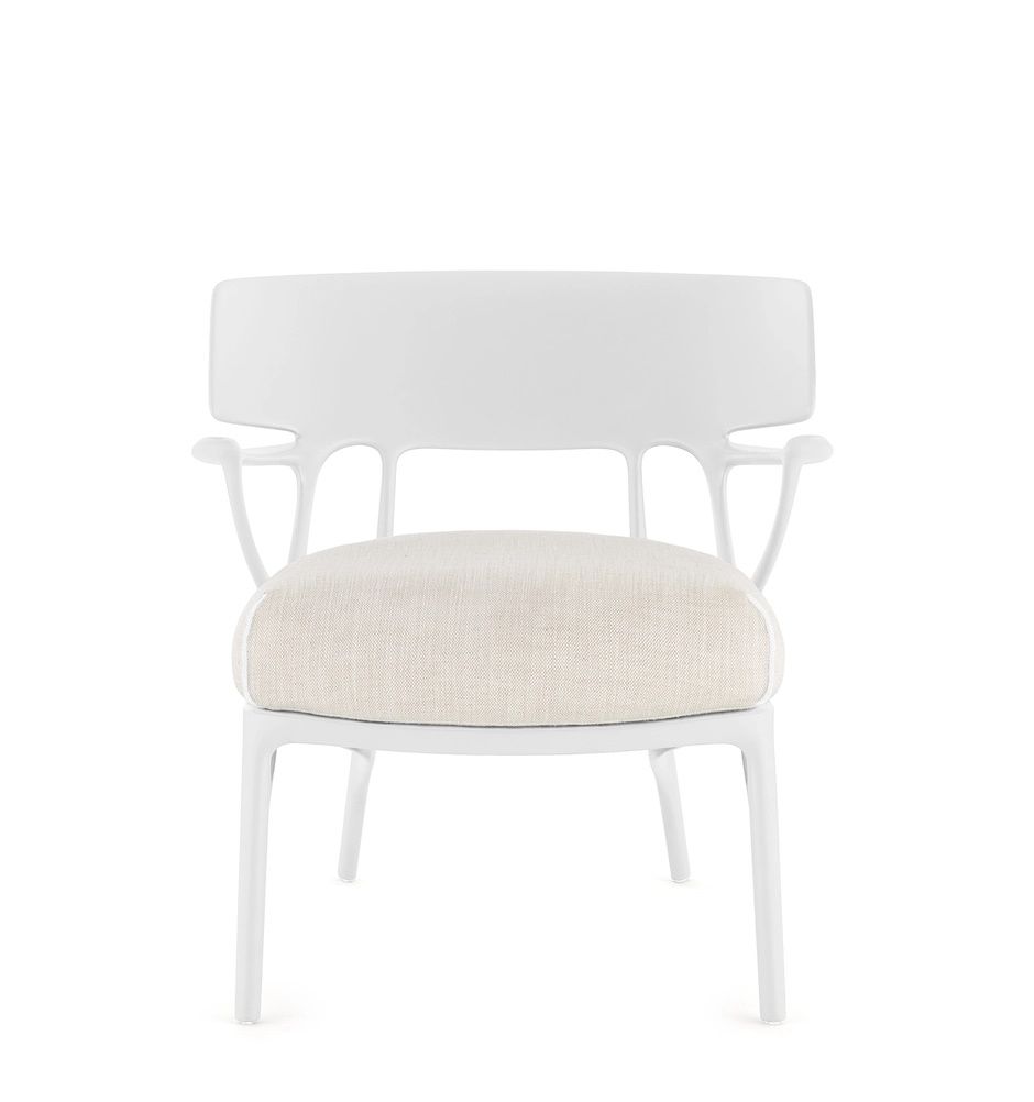 A.I. Fauteuil lounge Panamino Basic Blanc-Blanc Kartell