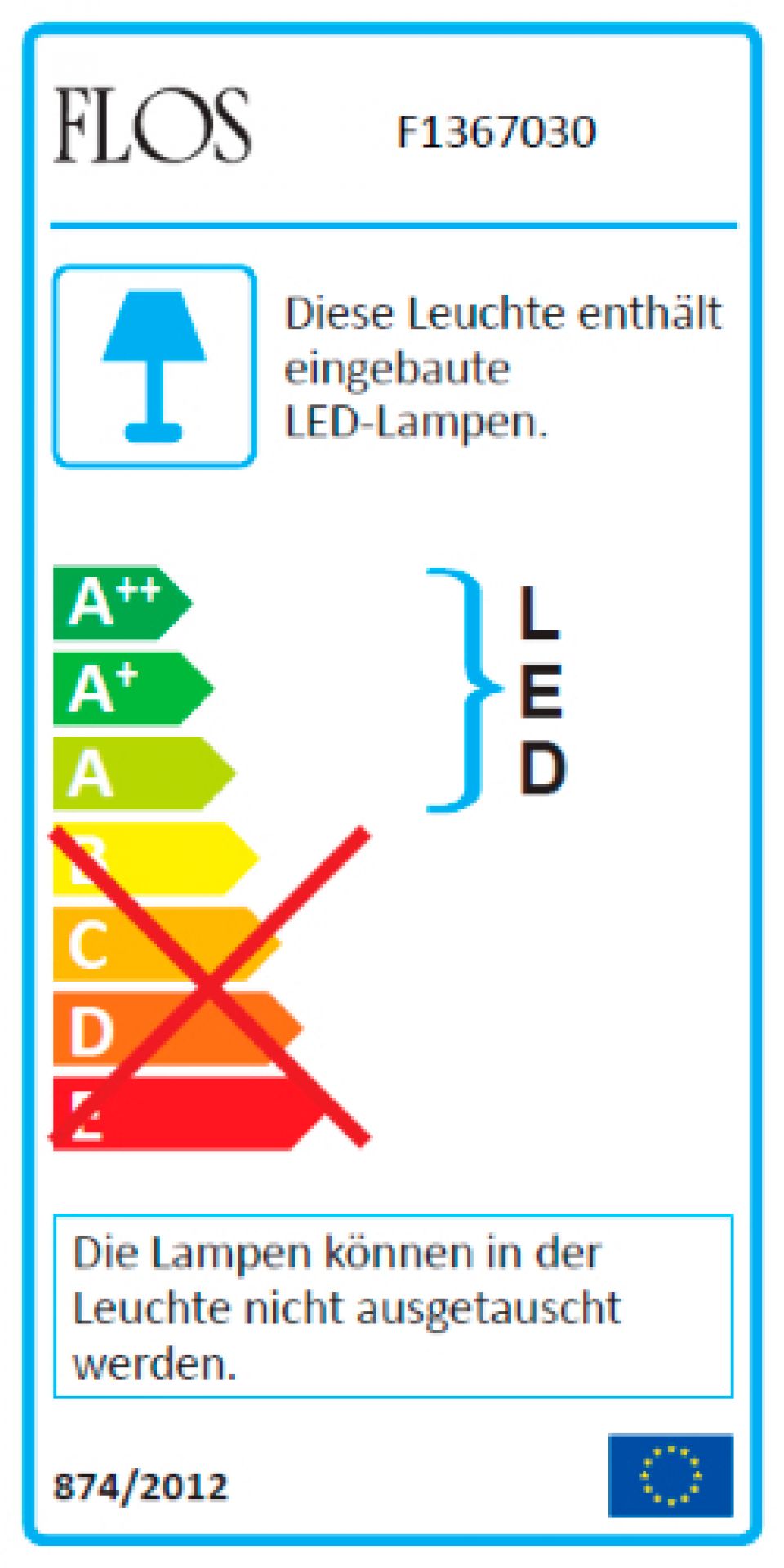 Smithfield S LED Lampe de suspendue Flos Noir