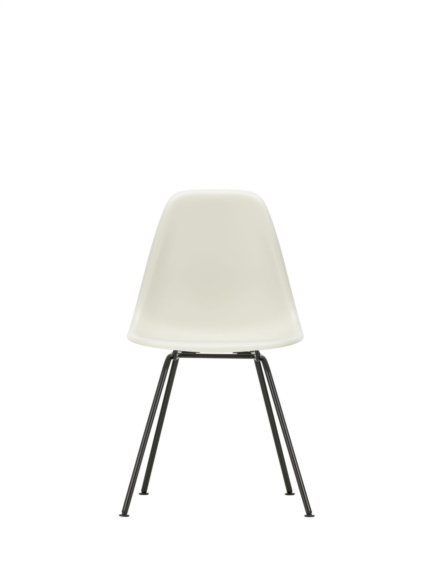 Eames Plastic Side Chair DSX Chaise Vitra Chromé - Blanc