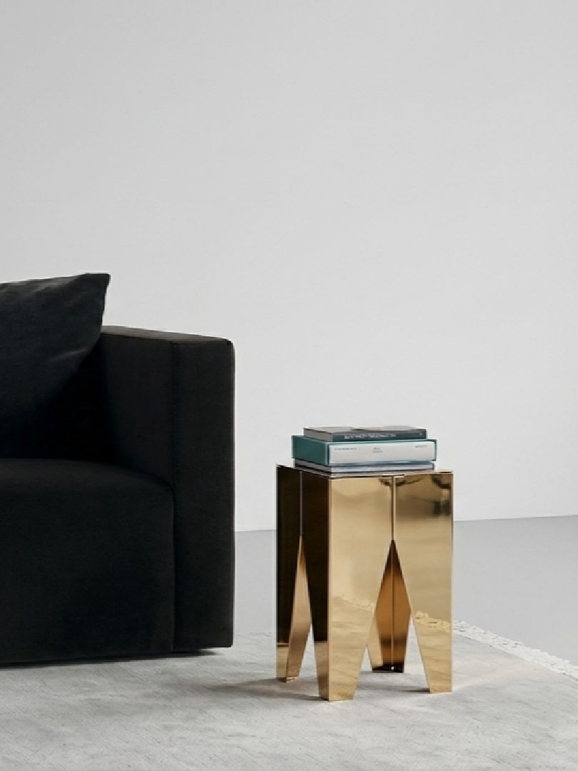 Tabouret/petite table « Backenzahn » en acier e15