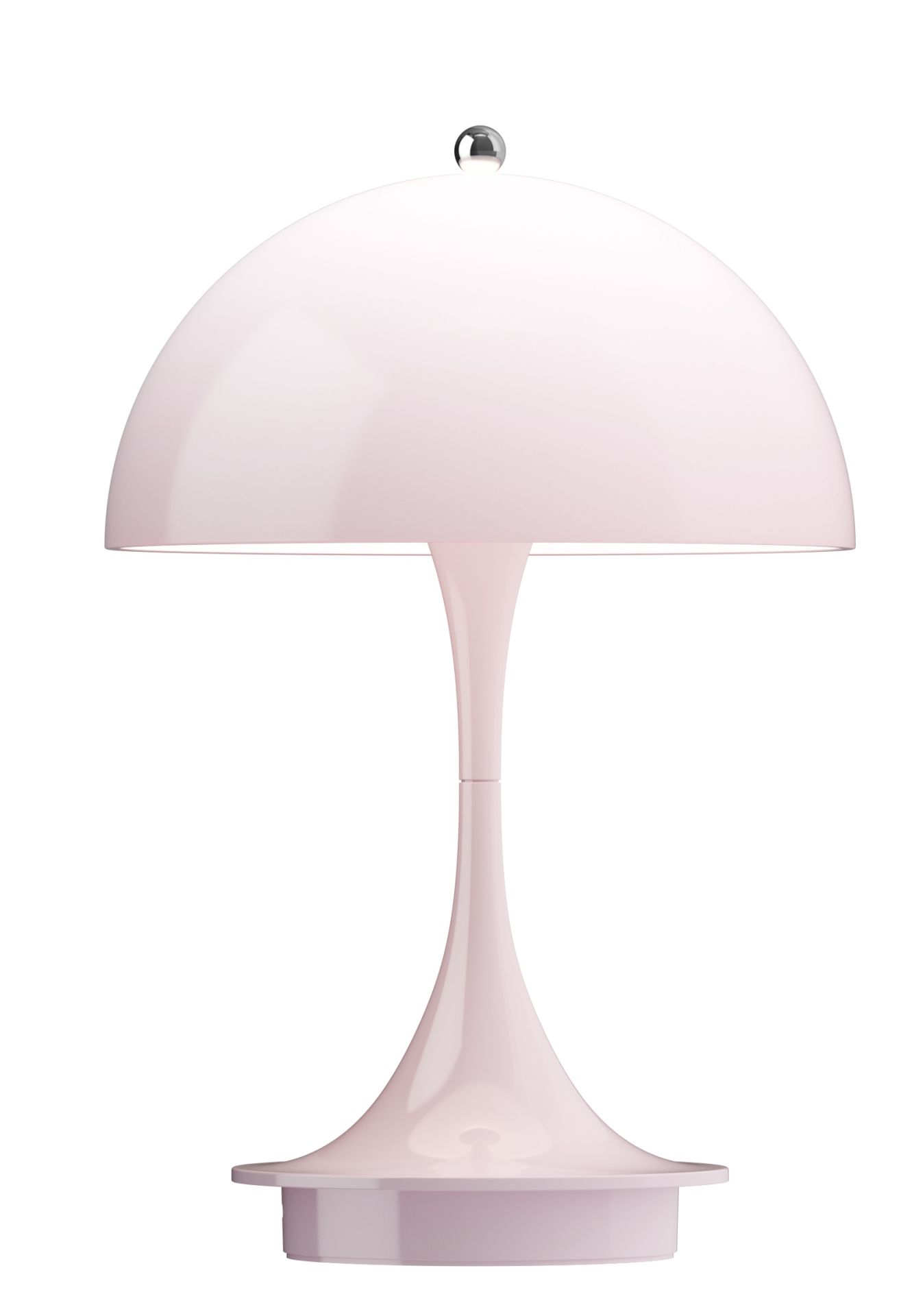 Panthella 160 Portable V3 Lampe de table à LED rechargeable Intérieur/Extérieur Louis Poulsen opale rose