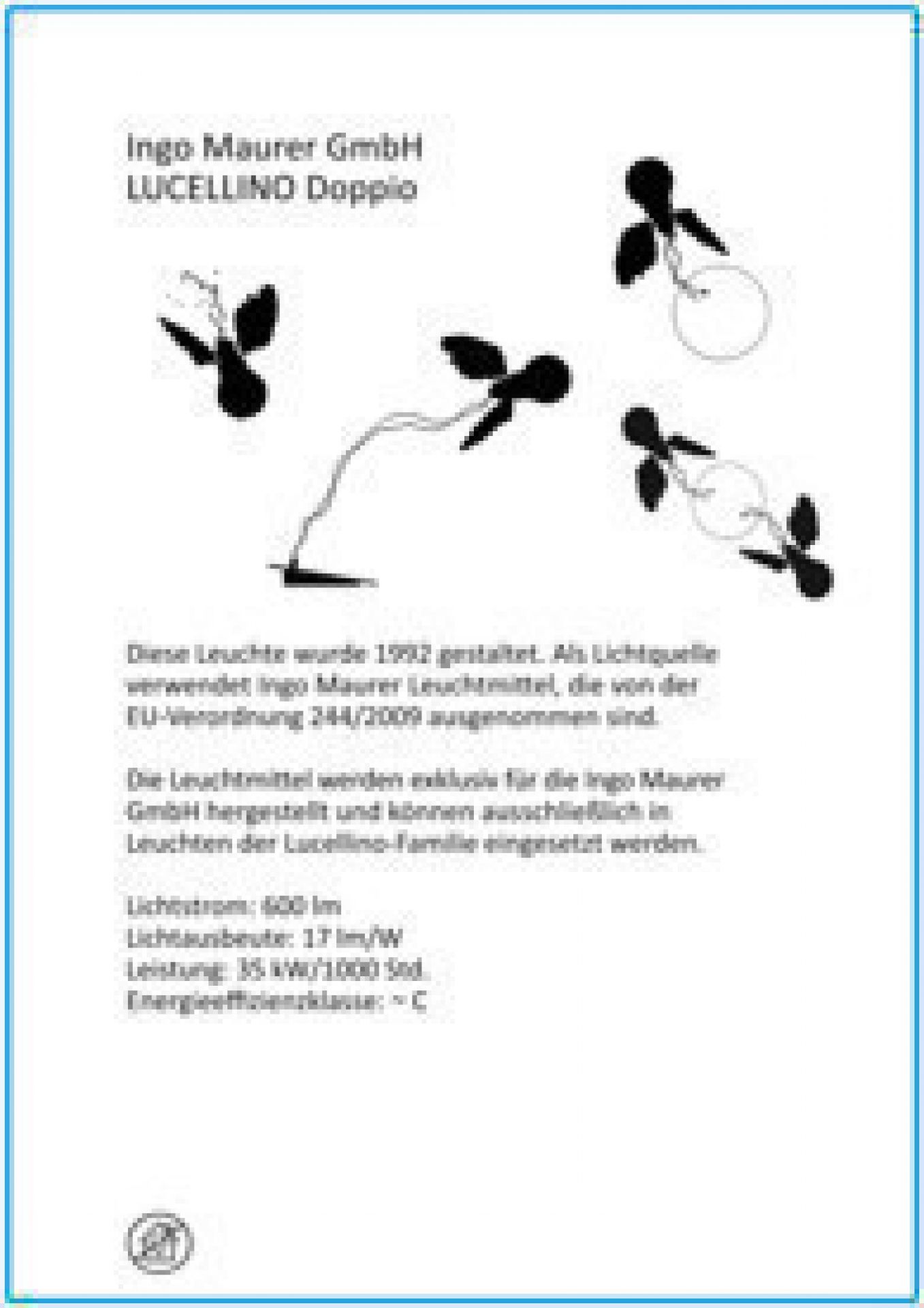 Lucellino Doppio Appliques LED Ingo Maurer