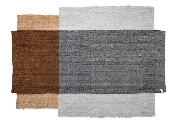  Nobsa Rug Medium Tapis ames Gris trafic / Ocre / Crème