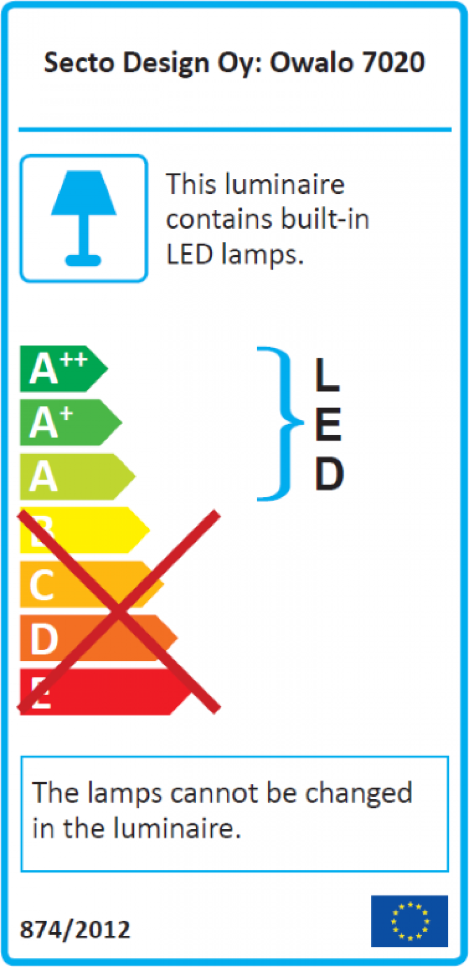 Owalo 7020 lampe de table Secto Design
