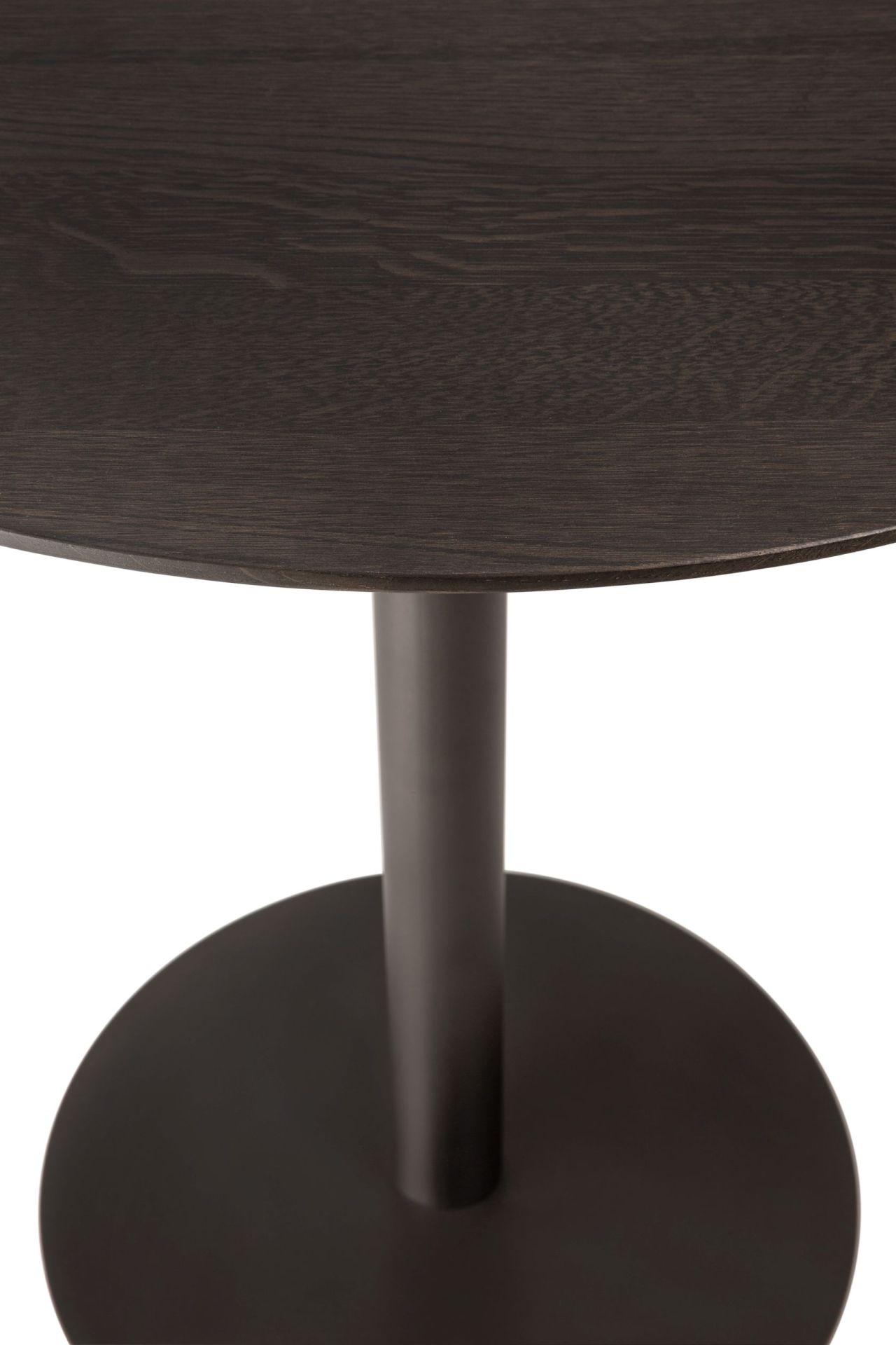 Blend Table Ø90cm Dark Bronze - Chêne brun Ethnicraft