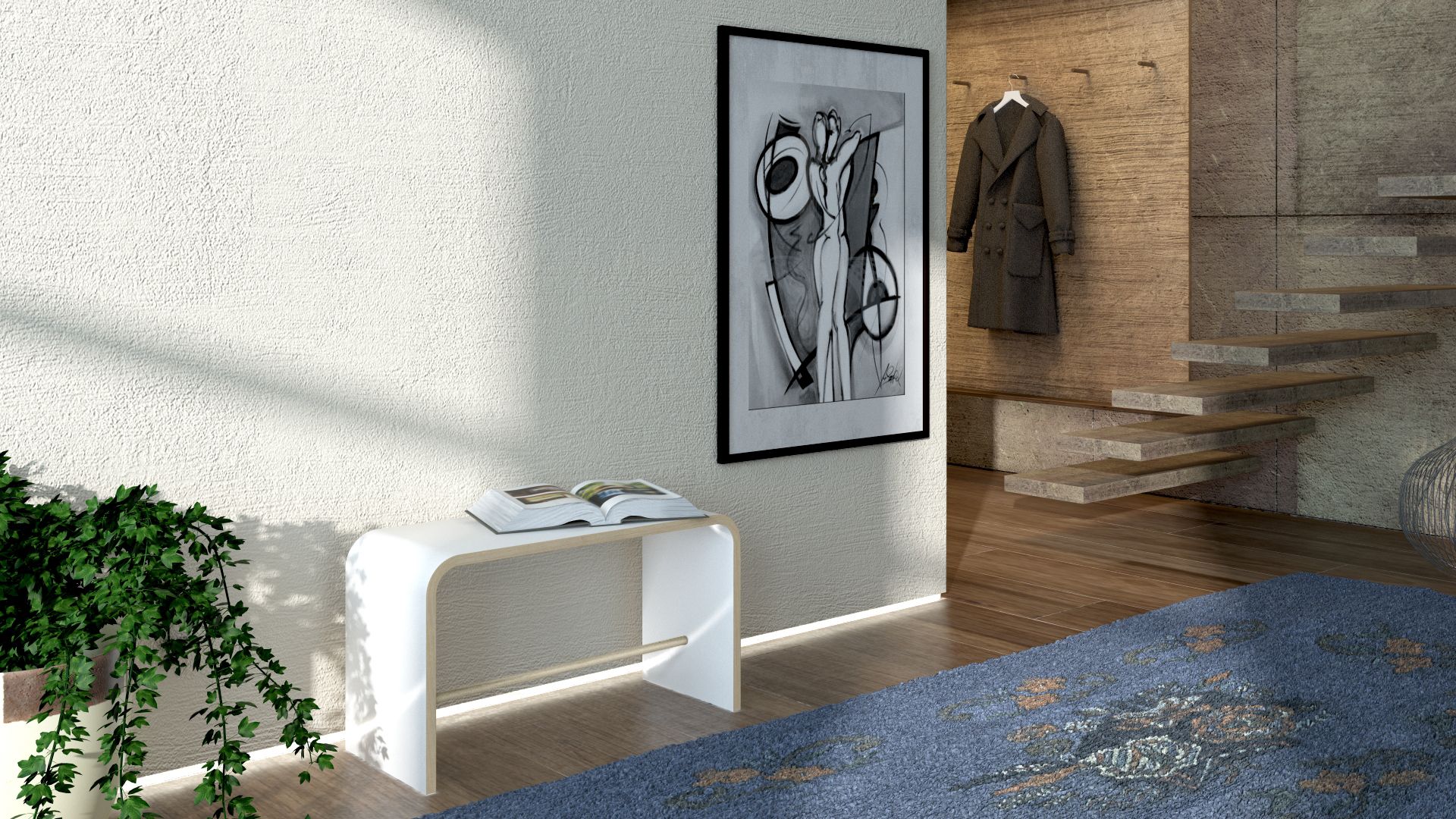 Sit tabouret blanc Tojo
