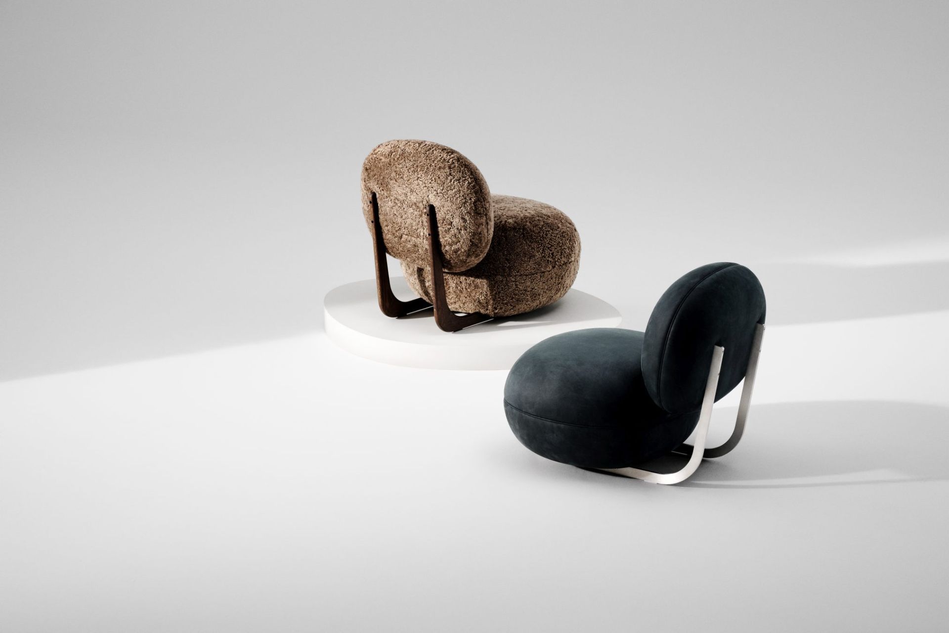 Copper Lounge Chair fauteuil structure bois NORR11