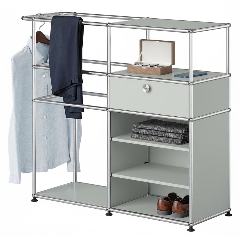 Armoire USM Haller gris clair